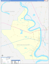 West-Baton-Rouge Basic<br>Wall Map